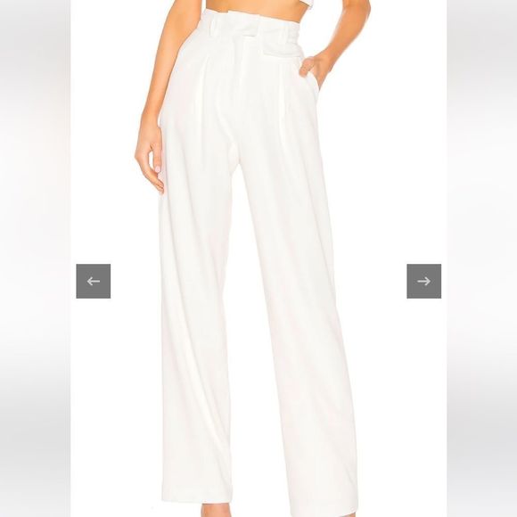 LPA Pants - Revolve LPA Carlotta Pants in Ivory Small Wide Leg New With Defect $168 (5-6)